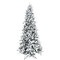 Edge Collections - 9' - Green - Snow Flocked Artificial Christmas Tree with Realistic Branches - 1 Piece